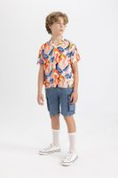 DEFACTO Boy&#39;s Cargo Pocket Jean Shorts