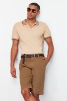 Trendyol Camel Regular Fit Summer Shorts