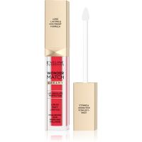 Eveline Cosmetics Wonder Match lang anhaltender, matter, flüssiger Lippenstift mit Hyaluronsäure Farbton 06 Classic Red 6,8 ml