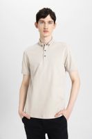 DEFACTO Slim Fit Slim Cut Short Sleeve Basic Plain Polo T-Shirt