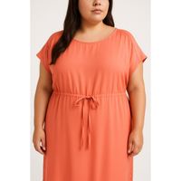 Plus Size Kleid, Aprikose