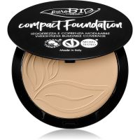 puroBIO Cosmetics Compact Foundation kompaktný púdrový make-up SPF 10 odtieň 02 9 g