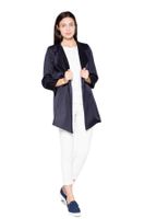 Venaton Woman's Coat VT039 Navy Blue