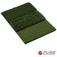 PURE 2 IMPROVE TRI TURF HITTING MAT 40 x 62 cm Тренировъчна подложка за голф, зелено, размер