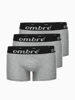 Ombre Clothing 3-pack Bokserice siva