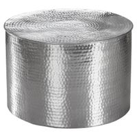 MID.YOU KONFERENČNÝ STOLÍK, strieborná, kov, 61/61/40,5 cm