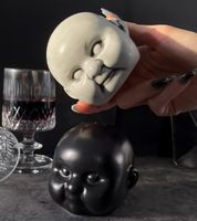 zestaw (solniczka i pieprzniczka) KILLSTAR - Dolls Head - White