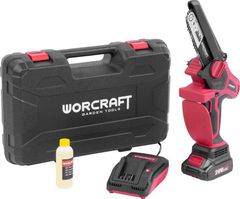 Píla Worcraft CHS-S20LiBPM ShareSYS, 20V Li-Ion, ručná, mini reťazová, bezuhlíková, lišta 15 cm, SET v kufri