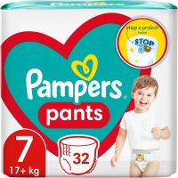 Pampers Pants Size 7 hlačne plenice za enkratno uporabo 17+ kg 32 kos