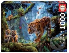 Puzzle Tygři na stromě (1000 dílků) - puzzle z kategorie Zvířata