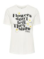 ONLY Majica 'ONLCILLE DAISIES'  žuta / crna / prljavo bijela