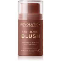 Makeup Revolution Fast Base toniran balzam za ustnice in lica odtenek Mauve 14 g