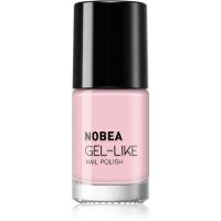 NOBEA Day-to-Day Gel-like Nail Polish lac de unghii cu efect de gel culoare Baby pink #N49 6 ml