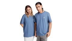 Converse Standard Fit Left Chest Star Chevron Embroidered Tee Blue Pánske - Tričká Converse - Modrá - 10023876-A45-S - Size: S