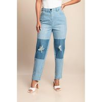 High Waist Jeans, Hellblau