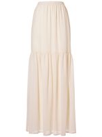 Cafila Wool Flared High Waist Long Skirt