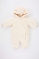 DEFACTO Plush Regular Fit Hooded Overalls