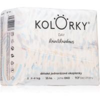 Kolorky Day Rain&Rainbow eldobható ÖKO pelenkák S méret 3-6 Kg 25 db