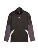 PUMA Tehnička sportska majica 'Individual'  patlidžan / crna / bijela