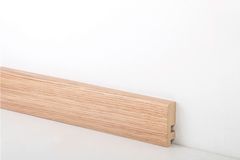 Listwa Przypodłogowa Mdf Drewaniana 2500X60X16 X16 Fornirowana F 6/1 Biała Prestige Decor