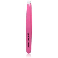 Tweezerman Studio Collection pinceta s kosim vrhom Pink 1 kom