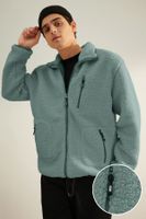 Trendyol Limited Edition Mint Regular Fit Welsoft Plush Coat