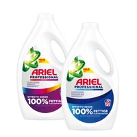 ACTION PACK Ariel Professional  barevny a univerzalni mycí gel 2 x 70 praní