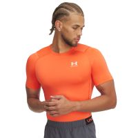 Μπλουζάκι Under Armour HG Armour Comp SS Tee Fire/ White XXL