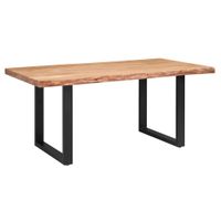 P & B JEDÁLENSKÝ STÔL, akácia, čierna, farba akácie, 200/100/76 cm