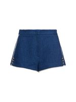 Cotton Blend Mini Shorts