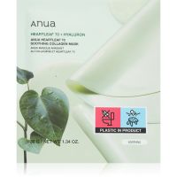 Anua Heartleaf 70% + Hyaluron Soothing Collagen Mask vlažilna maska za obraz s pomirjajočim učinkom 1 kos