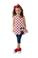 Denokids Pointed Lily Girl Child Tunic Leggings Suit