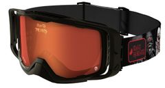 Fahrrad-/MTB-Brille MELON x IRON MAIDEN - Eddie Mashup - Black/Black/Red Chrome