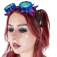 cyber okulary (steampunkowe) POIZEN INDUSTRIES - KALEIDOSCOPE - BLUE