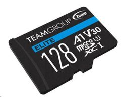Karta TEAM MicroSDXC 128GB ELITE A1 V30 UHS-I U3 (100/50 MB/s) + SD adaptér