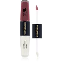 Dermacol 16H Lip Colour langlebiger, glänzender Lippenstift Farbton 12 Trouble Free 2x4 ml