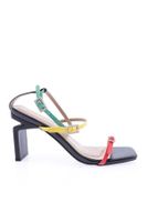 DGN K9004 Women's Flat Toe Banded Heeled Sandals