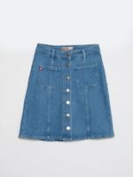 Big Star Woman's Skirt 120206 152 Light Denim