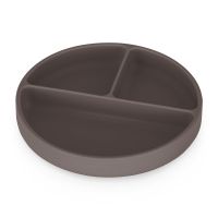 Petite&Mars Take&Match 6m+ deljeni krožnik okrogla Bitter Cocoa 1 kos