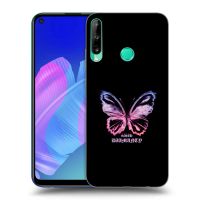 Silikónový čierny obal pre Huawei P40 Lite E - Diamanty Purple