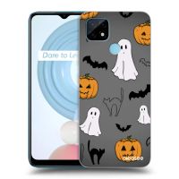 Silikónový čierny obal pre Realme C21Y - Spooky crew