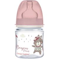 Canpol babies Bonjour Paris cumisüveg 0m+ Pink 120 ml