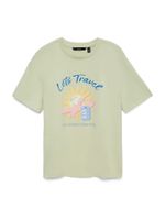 VERO MODA Majica 'VMNINNA MIA'  plava / limun / pastelno zelena / roza