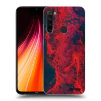 Silikónový čierny obal pre Xiaomi Redmi Note 8T - Organic red