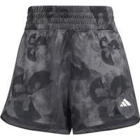 adidas PACER ESSENTIALS AOP FLOWER TIE-DYE KNIT Дамски спортни къси панталони, тъмносиво, размер