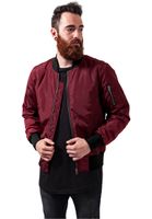 Bunda 2-Tone Bomber Jacket vínová/černá