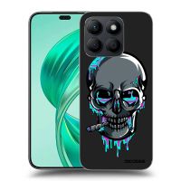 Silikónový čierny obal pre Honor X8c - EARTH - Lebka 3.0