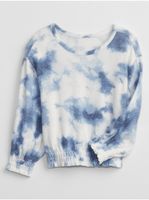 Modrá holčičí mikina tie-dye snit smck top