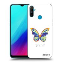 Silikónový čierny obal pre Realme C3 - Diamanty White