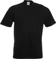 Fruit of the Loom Pánské tričko Super Premium vysoké kvality, 205 g/m Barva: Černá, Velikost: 3XL F181